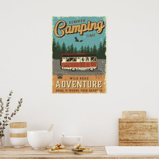 Summer Camping Poster (Keuken)