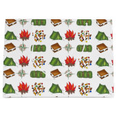 Summer Camping Tent Fire Compass-tas Large Cadeauzakje (Voorkant)