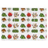 Summer Camping Tent Fire Compass-tas Large Cadeauzakje (Achterkant)