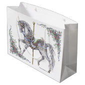 Summer Carousel Horse Draft Gift Bag Groot Cadeauzakje (Achterkant Gekanteld)