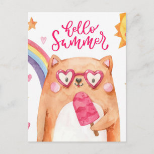 Summer Cat Briefkaart