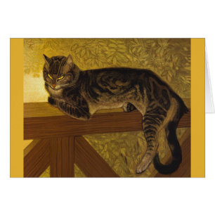 Summer Cat op Balustrade Steinlen