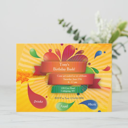 Summer Celebration Kaart (Staand voorkant)