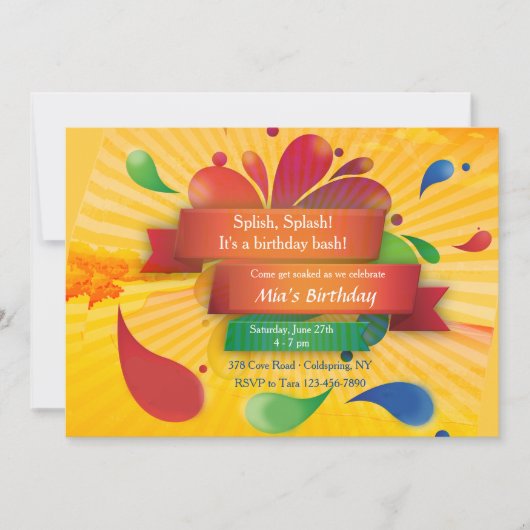 Summer Celebration Kaart (Voorkant)