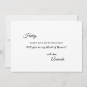 Summer Celebration Maid of Honor proposal Kaart (Achterkant)