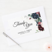 Summer Celebration Wedding Dankuwel Rechthoekige Sticker (Envelop)
