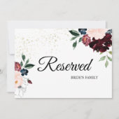 Summer Celebration Wedding Reserved Sign (Voorkant)