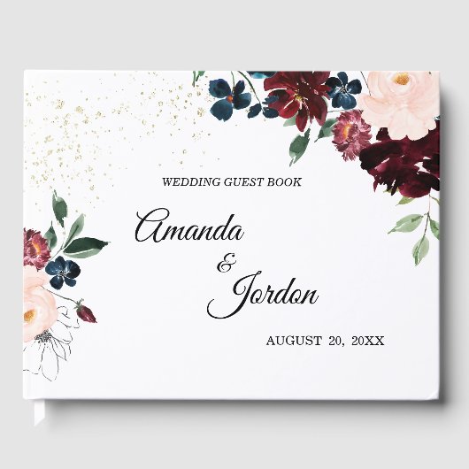 Summer Celebrding Wedding Guest Book Gastenboek (Voorkant)