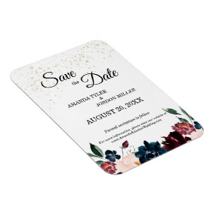Summer Celebrding Wedding Save the Date Magnet Magneet