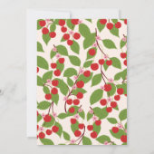 Summer  Cherries Boho Vrijgezellenfeest Kaart (Achterkant)