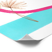 Summer Chic Beach and Waves Bridal Shower Welcome Poster (Hoek)