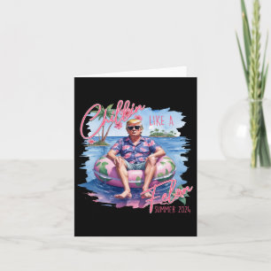 Summer Chillin als een misdadiger Trump voor Presi Kaart