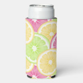 Summer Citrus Can Coozie | Seltzer - Fles - Can (Seltzer Achterkant)