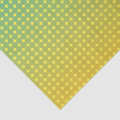 Summer Citrus Green en Oranje Ombre Pattern Tissuepapier (Detail)