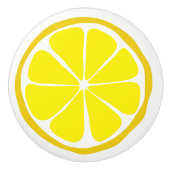 Summer Citrus Lemon Ceramic Knob Keramische Knop (Voorkant)