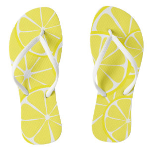 Summer Citrus Lemon FlipFlops Teenslippers