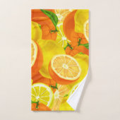 Summer Citrus Lemons & Sinaasappels Whimsical™ Bad Handdoek (Handdoek)