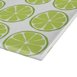 Summer Citrus Limoen Glass Cutting Board Snijplank