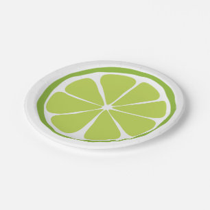 Summer Citrus Limoen Paper Borden Papieren Bordje