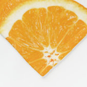 Summer Citrus Oranje Slices Fleece Deken (Hoek)