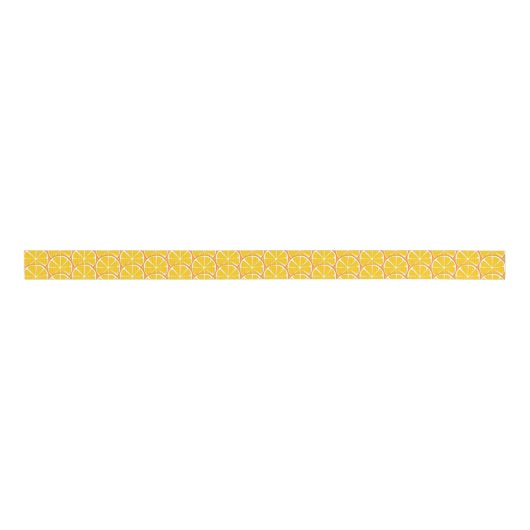 Summer Citrus Oranje Slices Ribbon Grosgrain Lint (Voorkant)