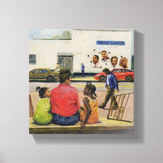 Summer City Stoop 2000 Canvas Afdruk (Voorkant)