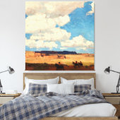 "Summer Cloud" Westerne kunst van Edgar Payne Canvas Afdruk (Insitu (Slaapkamer))