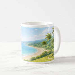 Summer Coastal Landscape Mug Koffiemok