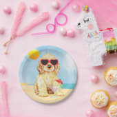 Summer Cocker Spaniel Papieren Bordje (Feest)