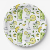 Summer Cocktails Papieren Bordje (Voorkant)