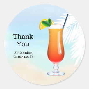Summer Cocktails Ronde Sticker