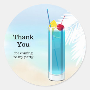 Summer Cocktails Ronde Sticker