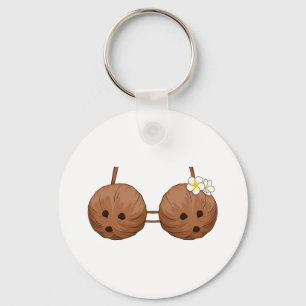 Summer Coconut Bra Halloween Costume Hawaii Aloha Sleutelhanger