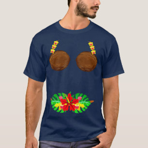 Summer Coconut Bra Halloween Costume Hawaii Aloha T-shirt
