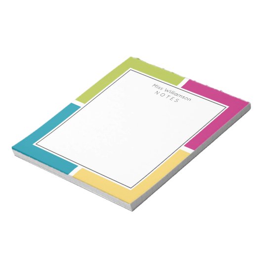 SUMMER COLORS Personalized Notitieblok (Gedraaid)