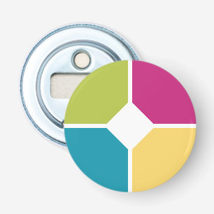 SUMMER COLORS Quadrans Optionele tekst Button Flesopener