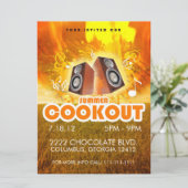 SUMMER COOKOUT FLYER KAART (Staand voorkant)