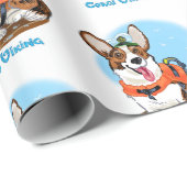 Summer Corgi Cadeaupapier (Rol Hoek)