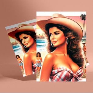 Summer Cowgirl Briefkaart