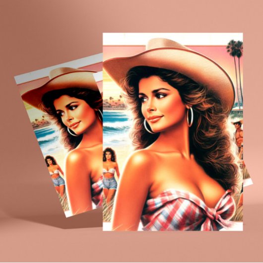  Summer Cowgirl Briefkaart
