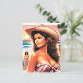  Summer Cowgirl Briefkaart (Staand voorkant)