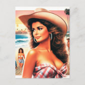  Summer Cowgirl Briefkaart (Voorkant)