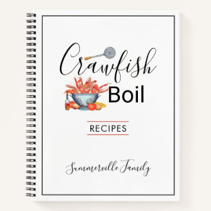 Summer Crawfish Boil Family Cookout Recipipes Notitieboek