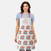 Summer Crawfish Boil Family Reunion Cookout Custom Schort (Gedragen)