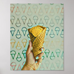Summer Cream lovers Poster