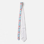 Summer Cute Daisy Flower Fuzzy Stippen Colorful Fu Stropdas (Achterkant)
