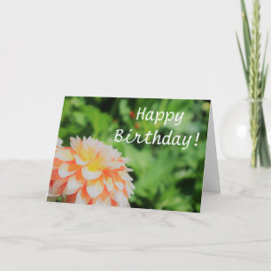  Summer Dahlia 'Happy Birthday' Kaart