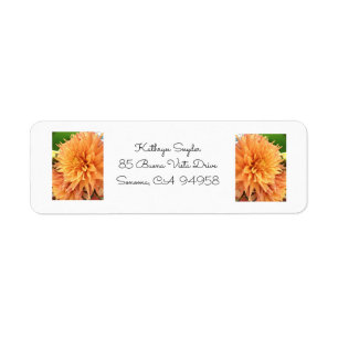 Summer Dahlia Return Address Label