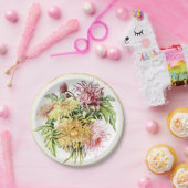 Summer Dahlias Paper Borden Papieren Bordje (Feest)