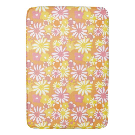 Summer Daisies Bath Mat (Voorkant Verticaal)